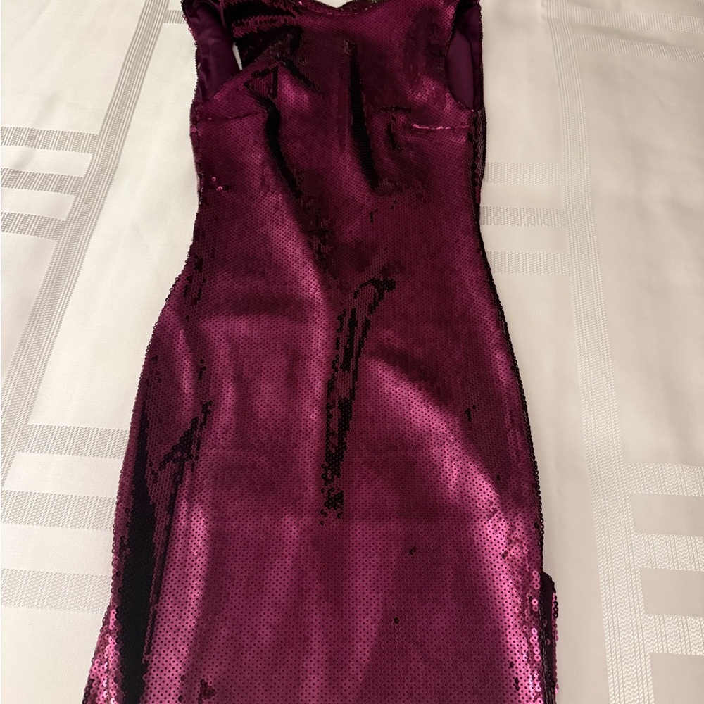 Meshki Shimmering Sequin Maxi Dress in Purple - Picture 8 of 10